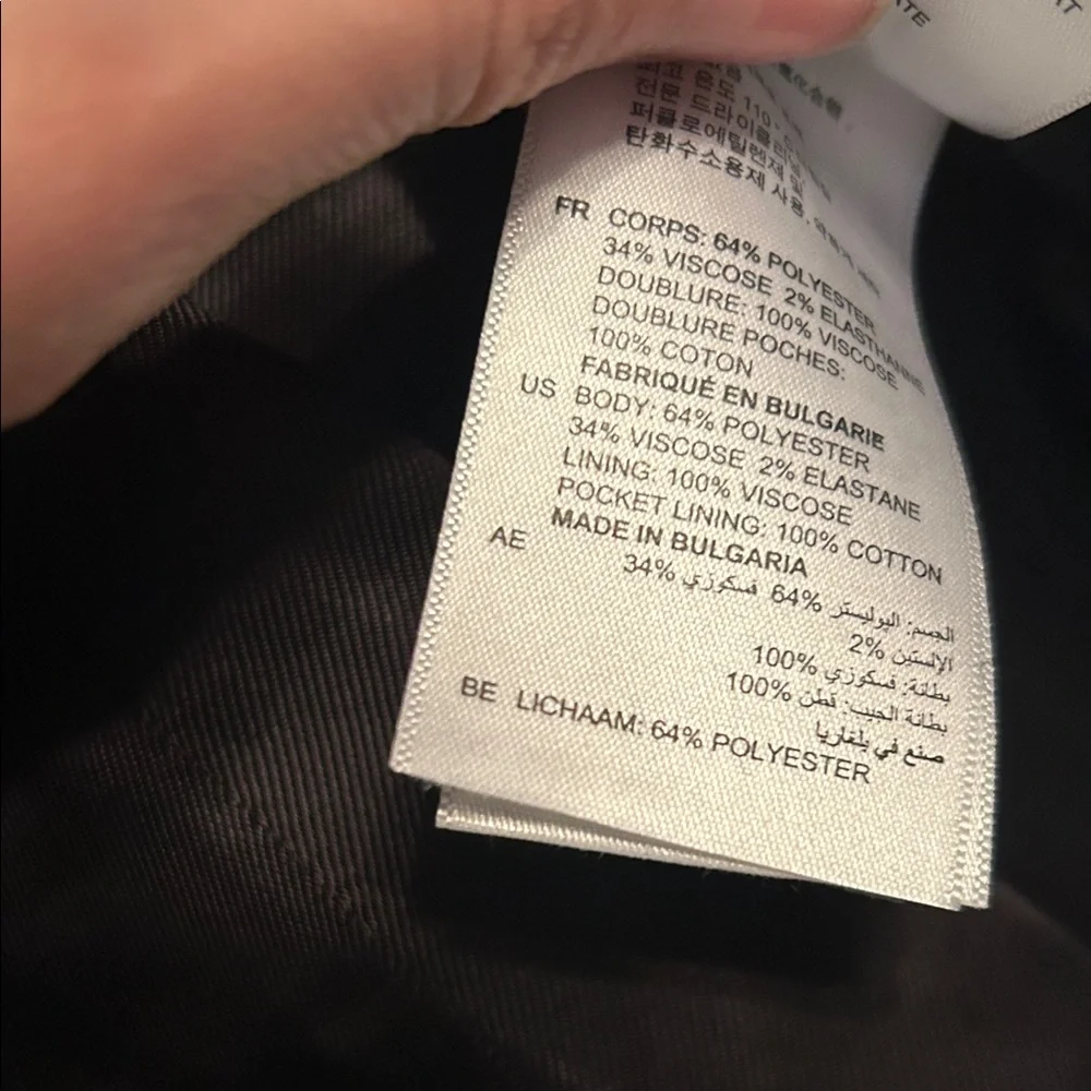 Sandro Black Double-Breasted Blazer - Picture 7 of 8